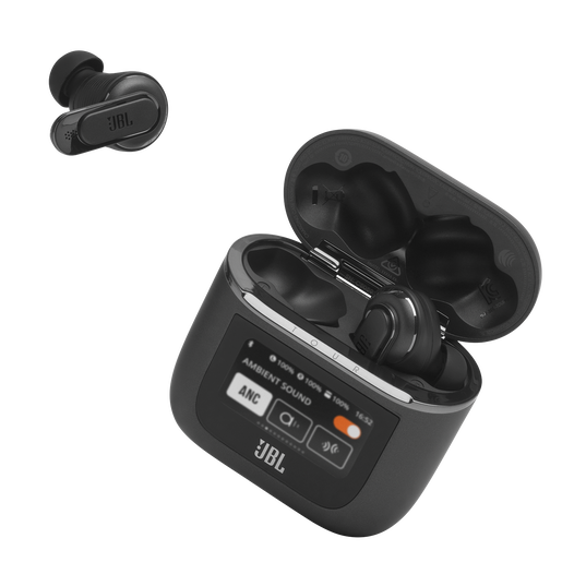 JBL Tour Pro 2 - Black - True wireless Noise Cancelling earbuds - Detailshot 4